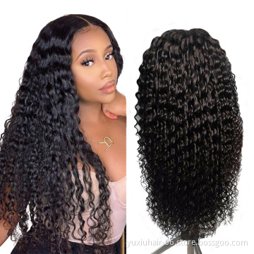 Brazilian 30inch Human Hair wigs Deep Wave Lace Frontal Wig Cuticle Aligned Hair Pre Plucked With Babyhair For Black Women